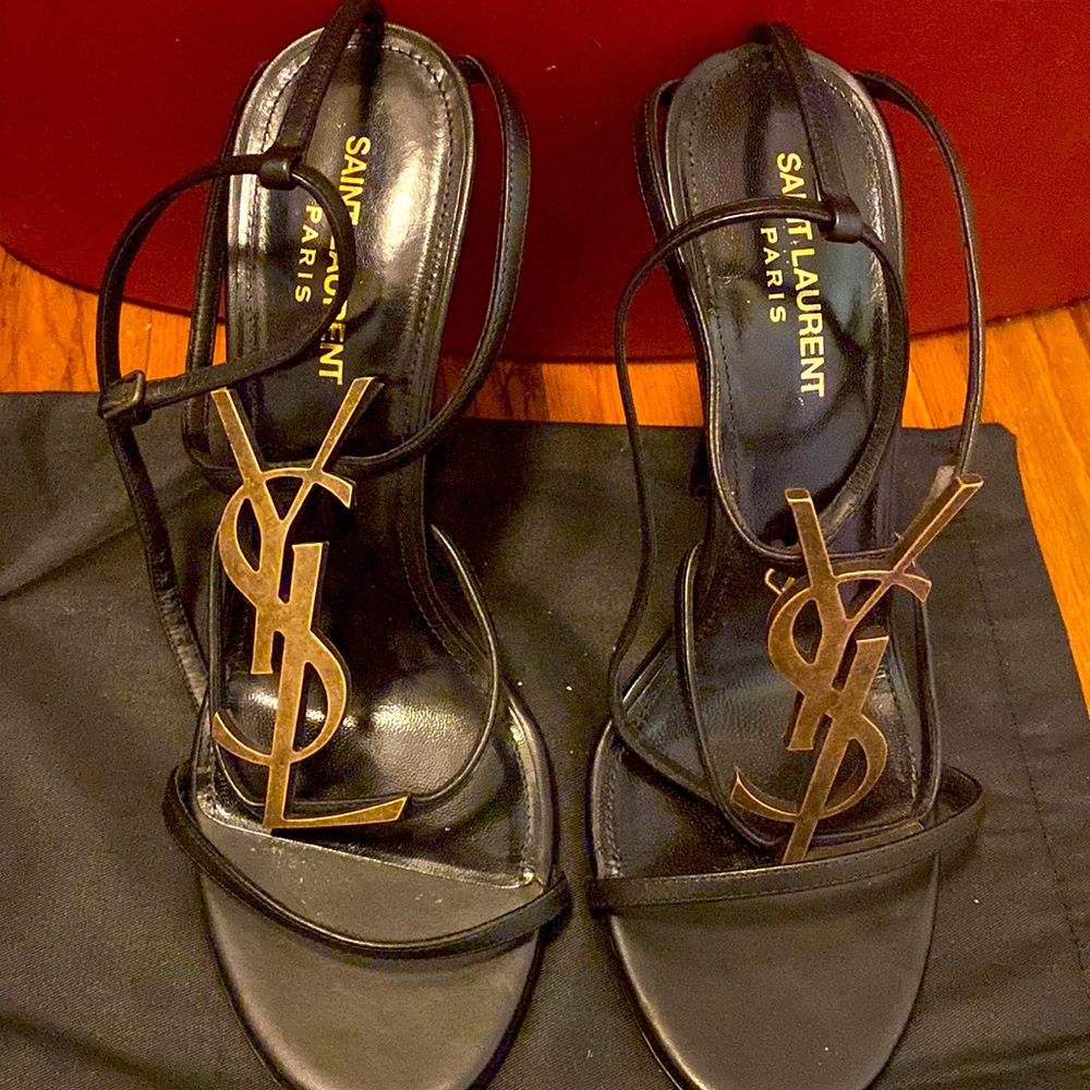 Womens ysl heels fairly worn